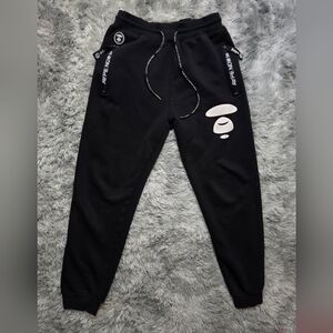 Kids Large Black Aape Sweatpants